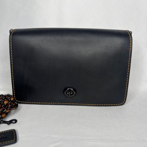 COACH 1941 DINKY CROSSBODY - Glovetanned Leather Black Turn...